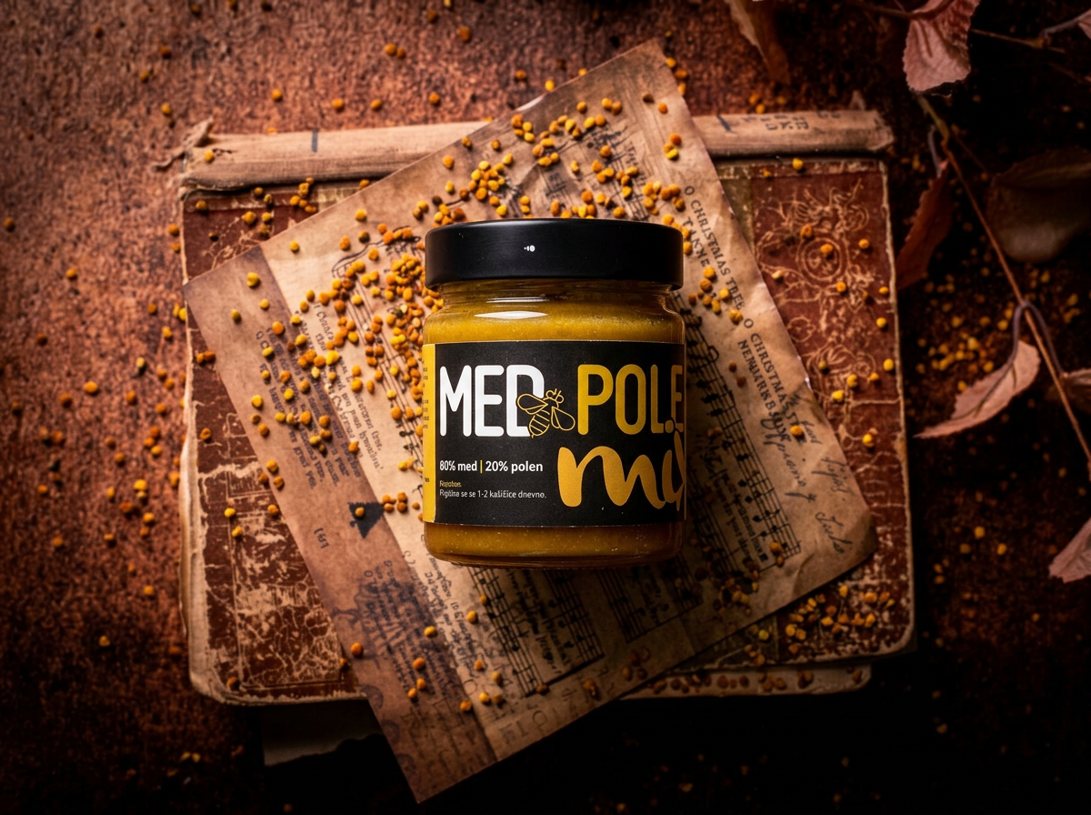 Honey with pollen